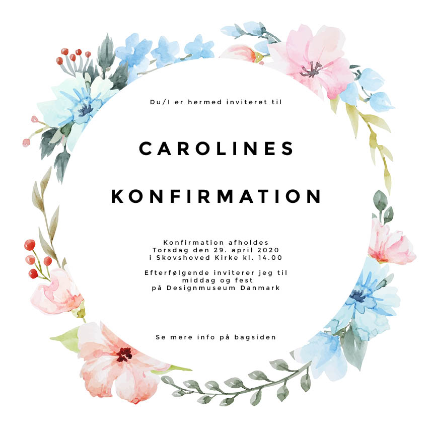 Pige - Caroline Konfirmation